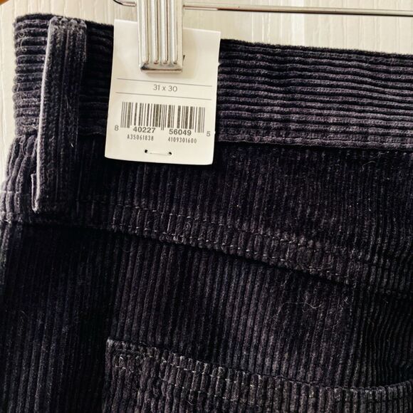 Levi's High Waisted Mom Jeans Women's 31 X 30 Corduroy Black Relaxed Tapered - Picture 6 of 13